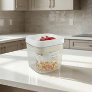 Airtight Storage Container With Red Lid (1 Pc) thumbnail 2