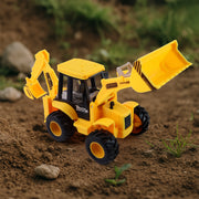 Lala Friction Powered Jcb Style Backhoe Loader Construction Toy Truck For Kids (1 Pc) thumbnail 2
