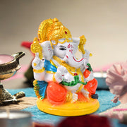 Lord Ganesha Idol  Ganpati Statue  Ganpatii Bappa Showpiece For Gifts (1 Pc) thumbnail 3