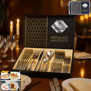 Premium Stainless Steel Polished Cutlery Set (24 Pc) thumbnail 1