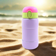 Duckstainless Steel Water Bottle For Kids Adults Steel Flask Metal Thermos Spill Proof Cap Closure Bpa Free For School Home Office Drinkware 400 Ml thumbnail 2
