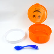 Smily Plastic Lunch Box Small Box With 2in1 Spoon Pack Of 1 thumbnail 3