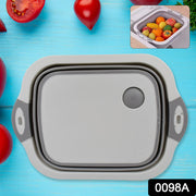 0098a Collapsible Cutting Board With Dish Tub Basket thumbnail 7