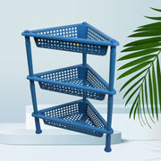 2812 Triangle Storage Plastic 3-tier  Rack Shelf For Kitchen Living Room Bathroom Office thumbnail 3