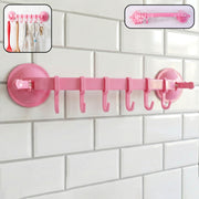 Multipurpose Wall-mounted Plastic Hanging Rack (6 Hook 1 Pc) thumbnail 1