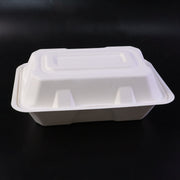 Vegnar Premium Bagasse Clamshell Food Box (10 Pc 9x6 Inch) thumbnail 2