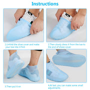 4867 Non-slip Silicone Rain Reusable Anti Skid Waterproof Fordable Boot Shoe Cover thumbnail 2