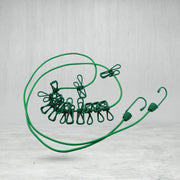 9373 Elastic Cloth Drying Rope With 12 Metal Clip Portable Clothes Line For Home  Travel thumbnail 3
