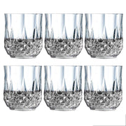 2341 Heavy Unbreakable Stylish Look Fully Transparent Glasses Set 250ml (6pcs) thumbnail 6
