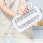 5359 Ice Tray Foldable Ice Cube Molds With Lid2-in-1 Ice Box Ice Cube Speeder Ice Ball Maker Ice Cube Making Bottle14-ice Balls For Outing Camping Hiking thumbnail 2