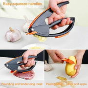 Multifunctional Garlic Press Garlic Mincing  Crushing Tool (1 Pc) thumbnail 4