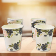 Disposable Paper Cups Disposable Tea Coffee Cups (10 Pcs Set  Mix Color  Design) thumbnail 1