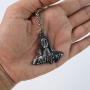 Adiyogi Shiva Face Metal Keychain (1 Pc) thumbnail 3