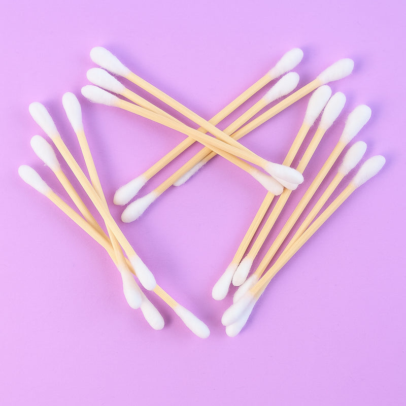 Eco-friendly Wooden Cotton Ear Buds (1 Pkt  100 Pcs Approx)