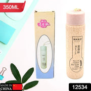 12534 Outdoor Sport Water Bottle 350ml Leak Proof Bpa-free For Travel Cold And Hot Water Glass Water Bottle With Daily Water Intake For Gym And Children (350ml) thumbnail 5