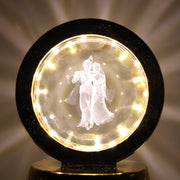 Radhe Krishna Crystal Ball Night Light  1 Pc thumbnail 4