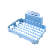 4194 Soap Dish Holder For Bathroom Shower Wall Mounted Self Adhesive Soap Holder Saver Tray-plastic Sponge Holder For Kitchen Storage Rack Soap Box (Plastic Box) thumbnail 4