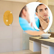 1795 Oval Shape 3d Mirror Sticker Used In All Kinds Of Household And Official Purposes As A Sticker Etc (2 Pc Set) thumbnail 4