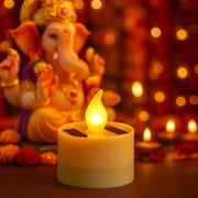 Solar Powered Led Flameless Candle Light (1 Pc) thumbnail 3