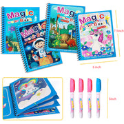 8091 Magic Water Quick Dry Book Water Coloring Book Doodle With Magic Pen Painting Board thumbnail 3