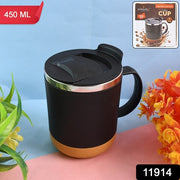 Insulated Coffee Mug With Spill-proof Lid (Approx 450ml  1 Pc) thumbnail 6