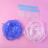 12 Peace Reusable Stretch Lids Set With 2 Storage Pouches  Flexible Food Cover Lids
