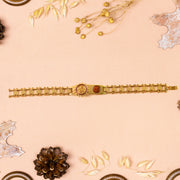 Gold Plated Designer Watch-dial Style Bracelet Rakhi For Brother (1 Pc) thumbnail 5