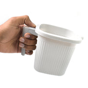 Plastic Square Bath Water Mug (4 Pc  1000 Ml  Mix Color) thumbnail 3