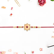 Designer Golden Rakhi thumbnail 2