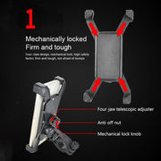 1456 Bike Phone Mount Anti Shake And Stable Cradle Clamp With 360 Rotation thumbnail 5