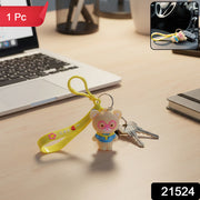Cute Cartoon Bear Silicone Keychain (1 Pc) thumbnail 7