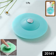 Flexible Silicone Sink Drain Cover  Hair Catcher Strainer (1 Pc) thumbnail 7