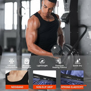 Mens Slim Fit Sweat Shaper Tank Top (Lxl 1 Pc) thumbnail 2
