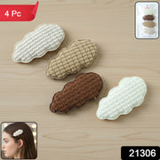 Premium Padded Cloud Shape Hair Clips Set (4 Pc) thumbnail 7
