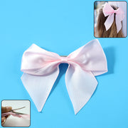 Elegant Satin Hair Bow Clip For Girls  Women (1 Pc) thumbnail 1