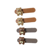 Cute Teddy Bear Decorative Hair Clips (4 Pc) thumbnail 3