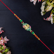 Ganesh Leaf Motif Rakhi thumbnail 3
