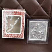 Elegant Silver Saraswati Maa Photo Frame With Stand (1 Pc) thumbnail 6