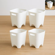 Modern Plastic Dustbin  Waste Paper Basket - (4 Pc) thumbnail 6