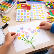 Colorful Heart Shape Decorative Sticker Set (4 Sheets 112 Pc) thumbnail 2