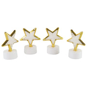 Decorative Star Shaped Flameless Led Candles (4 Pc) thumbnail 1