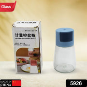 5926 Galss Salt Bottle Salt Dispenser Glass Salt Shaker Pack Of 4 Seasoning Shaker Precise Quantitative 0.5g For Home Cooking Picnic Camping Ration Salt Shakers thumbnail 7