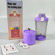 Eletric Crusher Juicer With Multicolor Light 8 Blades (600 Ml  Multicolor) thumbnail 2