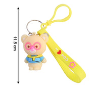 Cute Cartoon Bear Silicone Keychain (1 Pc) thumbnail 4