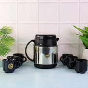 Tea And Coffee Thermos Flask And 6 Ceramic Cups (1 Set) thumbnail 3