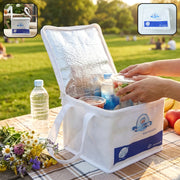 Portable Insulated Lunch Bag With Zipper Closure 16x19x21 Cm thumbnail 1