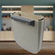 Hanging Trash Can For Kitchen Cabinet Door Small Collapsible Foldable Waste Bins Hanging Trash Holder For Bathroom Bedroom Office Car Portable thumbnail 2