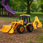 Lala Friction Powered Jcb Style Backhoe Loader Construction Toy Truck For Kids (1 Pc) thumbnail 1
