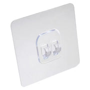 7430 Household Self Adhesive Wall Hooks Punch-free Wall-mounted Hook Seamless Transparent No Nails Drill Waterproof Hooks For Bathroom Kitchen Home (1 Pc) thumbnail 1
