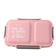 5583 Miracle Quick Lock Leak Proof 2 Compartment Stainless Steel Lunch Box Inner Plate Reusable Microwave Freezer Safe Lunch Box Trendy Thermal Insulation Leak Proof For Office Vacuum Tiffin Box For Boys  Girls  School  Office Women And Men thumbnail 7